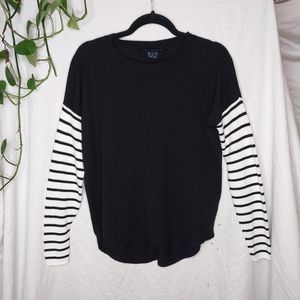 French Connection Lightweight Striped Knit Top